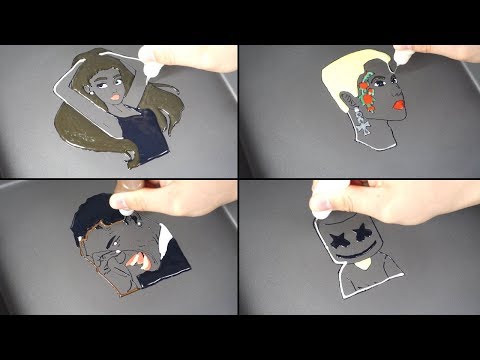 Billboard Ranking Pancake art - Ariana grande, Halsey, Travis scott, Marshmello