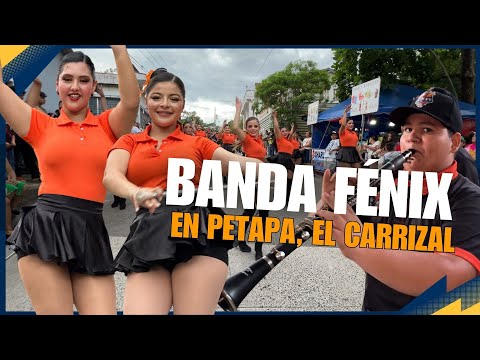 Música y belleza llevó la Fénix Music Band 503 a las fiestas de Petapa en El Carrizal, Chalatenango.