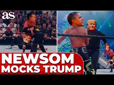 GAVIN NEWSOM brutally TROLLS TRUMP with HILARIOUS AI WWE Video: 'That’s what we call a TAKEDOWN'