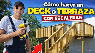 como hacer un DECK o BALCON