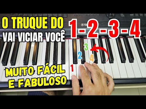 🎹 O TRUQUE do 1-2-3-4 deixa QUALQUER MÚSICA LINDA no TECLADO! MUITO FÁCIL! APRENDA AGORA!