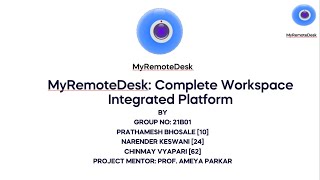 MyRemoteDesk - Complete Workspace Integrated Platform