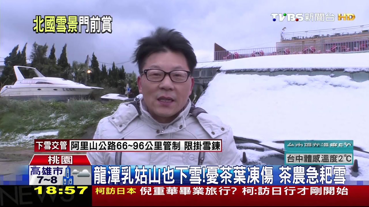 彷彿小歐洲村!華城社區也降雪 居民high翻