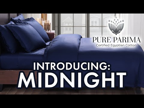 Introducing Midnight | The Best Egyptian Cotton Sheets on the Market -Cosmopolitan  | Pure Parima