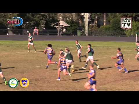 2015 NHRU Round 14 Premier 2 Highlights - Merewether Carlton v Hamilton Hawks