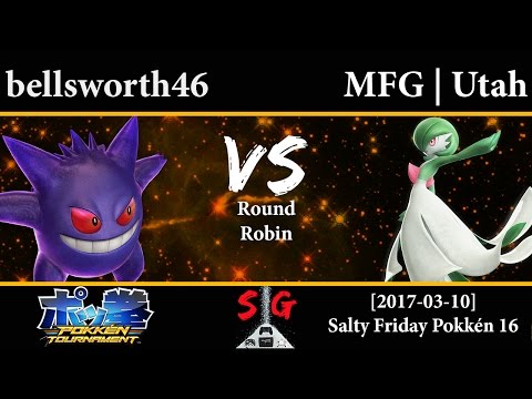[2017-03-10] Pokkén - bellsworth46 (Gengar) vs MFG | Utah (Gardevoir)