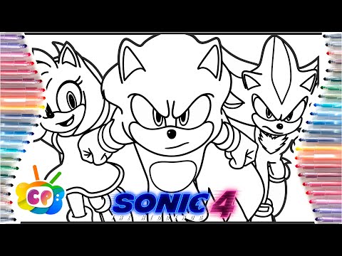 Sonic 4 Characters / Coloring Sonic characters / Sonic the Hedgehog 4 #sonic4movie #sonicvsshadow