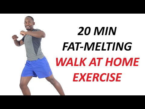 20 Minute Easy Walk at Home Exercise for Weight Loss 200 Calories
