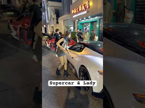 Supercar & Lady | BHO Motors | Part 600 #supercars #maserati #lady #shorts #viral