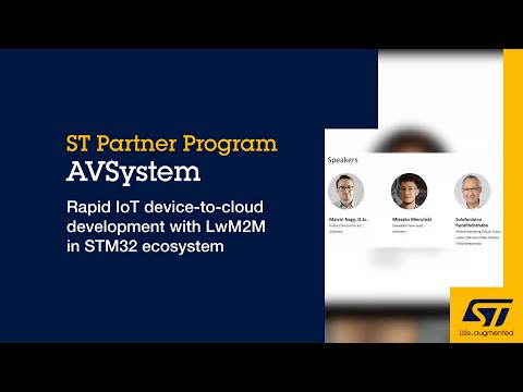 Rapid IoT device to cloud development with LwM2M in STM32 ecosystem