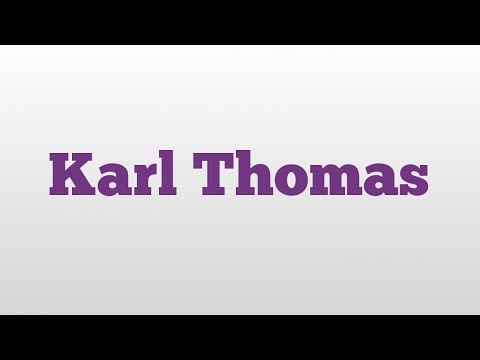 Karl Thomas meaning and pronunciation
