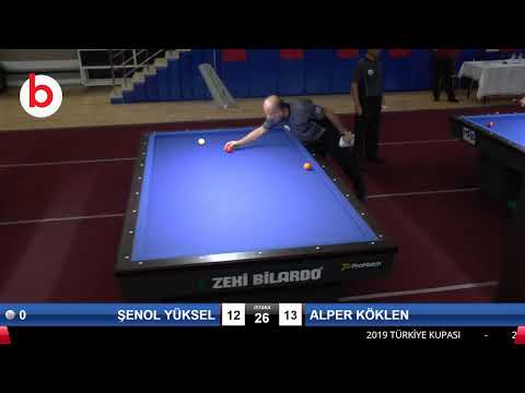 GÜMRAH KARADERE & AHMET EROĞLU Bilardo Maçı - 2019 TÜRKİYE KUPASI 2.ETAP ERKEKLER-2.ÖN ELEME