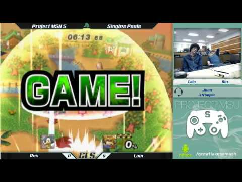 Project MSU 5 Pools - Rex (Sonic/Charizard) vs. Lain (Fox)