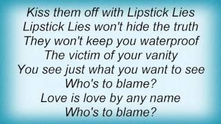 16707 Pat Benatar - Lipstick Lies Lyrics
