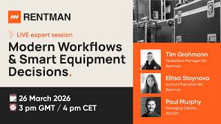 Modern Workflows & Smart Equipment Decisions - Rentman Expert Session