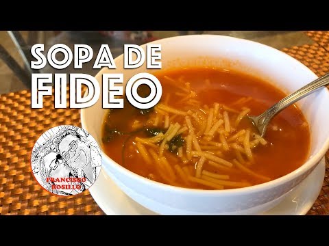 Sopa de Fideos - Como hacer Sopa de Fideos - Receta de Sopa de Fideos