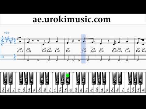 تعليم عزف البيانو (اليد اليمنى) Janet Jackson x Daddy Yankee - Made For Now علامات التبويب الجزء 2