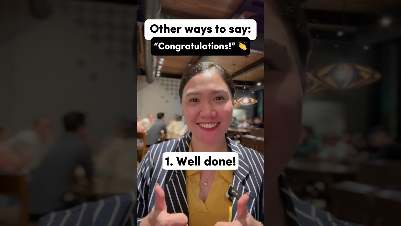 👏Other ways to say: “CONGRATULATIONS!” 💯 #shorts #youtubeshorts