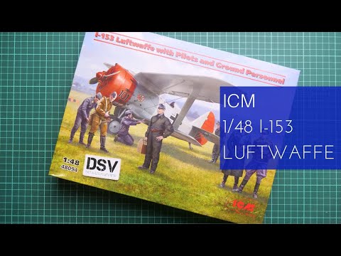 Сборная модель I-153 Люфтваффе с пилотами и наземным персоналом, Вторая мировая война (ICM 48094) 1:48