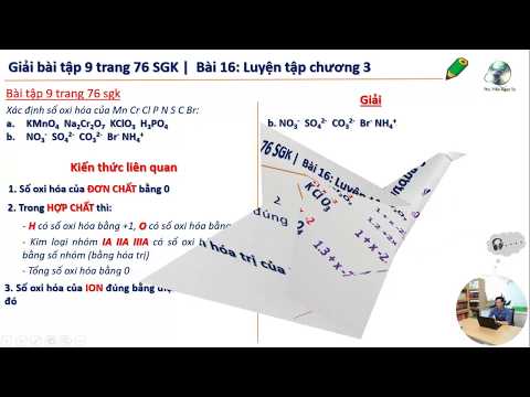 10s Cân bằng Phản Ứng Oxi hóa khử Đơn giản , Bài 9 tr76 SGK10 || Bồi dưỡng hóa học