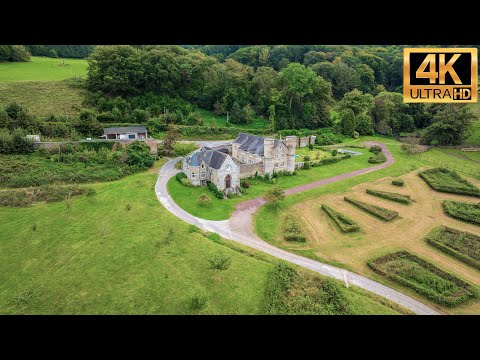 Château des Mazures (Pepinster - Belgium) - Drone footage Ultra HD 4K