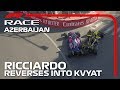 Ricciardo Reverses into Kvyat | 2019 Azerbaijan Grand Prix