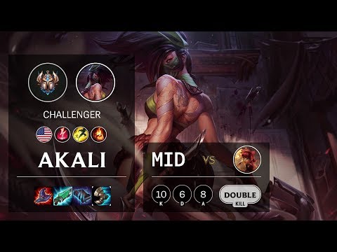 Akali Mid vs Annie - NA Challenger Patch 10.4