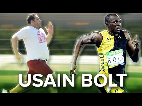 普通の人は、世界で最も速い男をビートするようにしてください (Regular People Try To Beat The Fastest Man In The World)