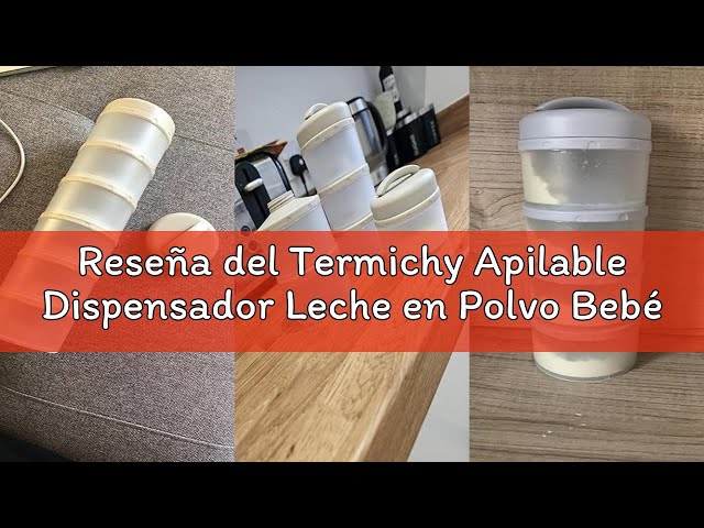 Vídeo relacionado con Termichy Dispensador de fórmula para bebés, contenedor dispensador de fórmula portátil para viajes, actividades al aire libre para bebés, 250g (azul, 1 paquete)