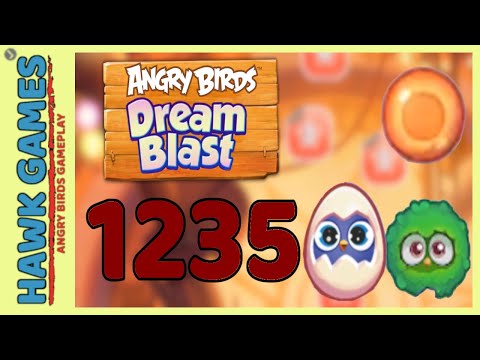 Angry Birds Dream Blast Level 1235 Extreme - Walkthrough, No Boosters
