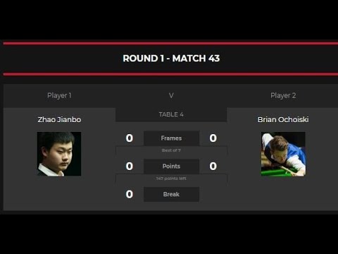2020 North Ireland Open   R1   Zhao Jianbo vs Brian Ochoiski