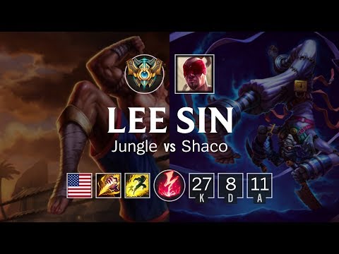Lee Sin Jungle vs Shaco - NA Challenger Patch 8.22