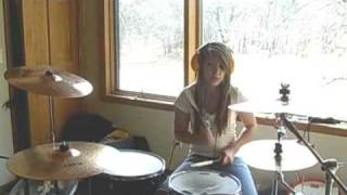 the used- blue and yellow drum cover