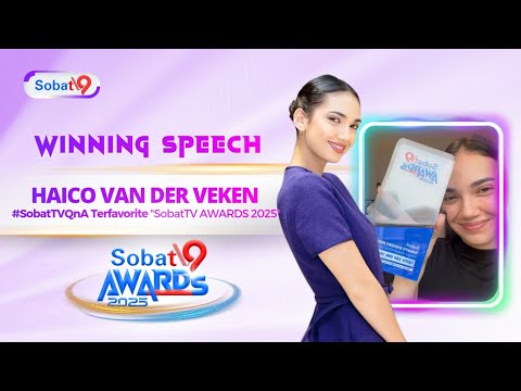 [WINNING SPEECH] Haico Van Der Veken | #SobatTVQnA Terfavorite "SobatTV AWARDS 2025"