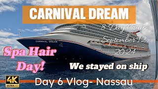 Carnival Dream Day 6 Vlog & Hair appt at Spa September 12, 2024