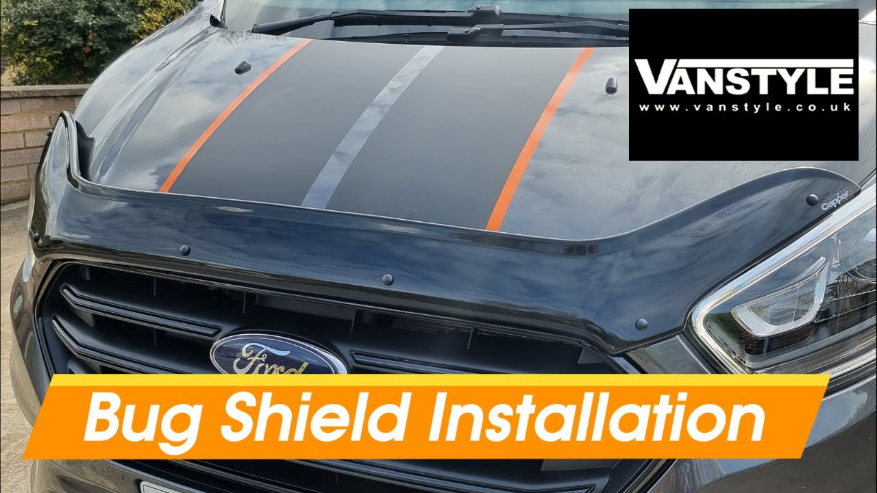 Watch video How to Fit Hood Bug Deflector to Ford Transit Custom Sport 2021 Now How to Fit Hood Bug Deflector to Ford Transit Custom Sport 2021