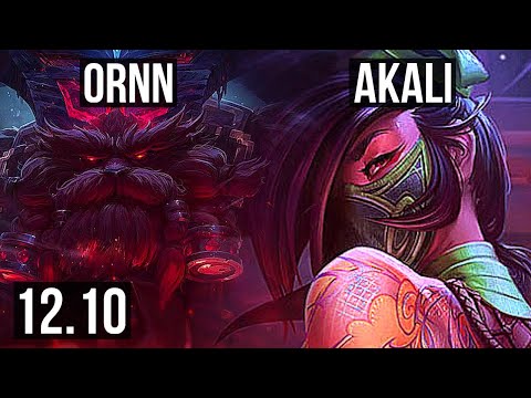 ORNN vs AKALI (TOP) | 4/1/10, 1.6M mastery, 700+ games | NA Master | 12.10