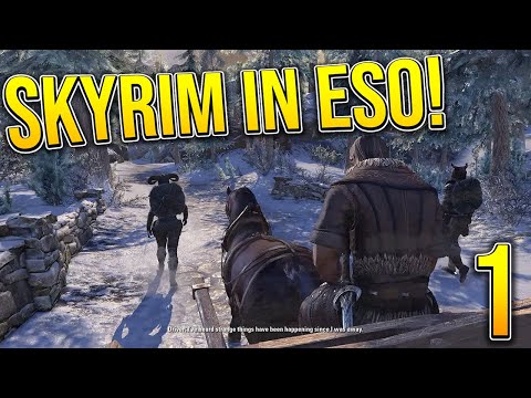 ESO Greymoor Walkthrough Part 1 | SKYRIM in The Elder Scrolls Online! | Nord Gameplay