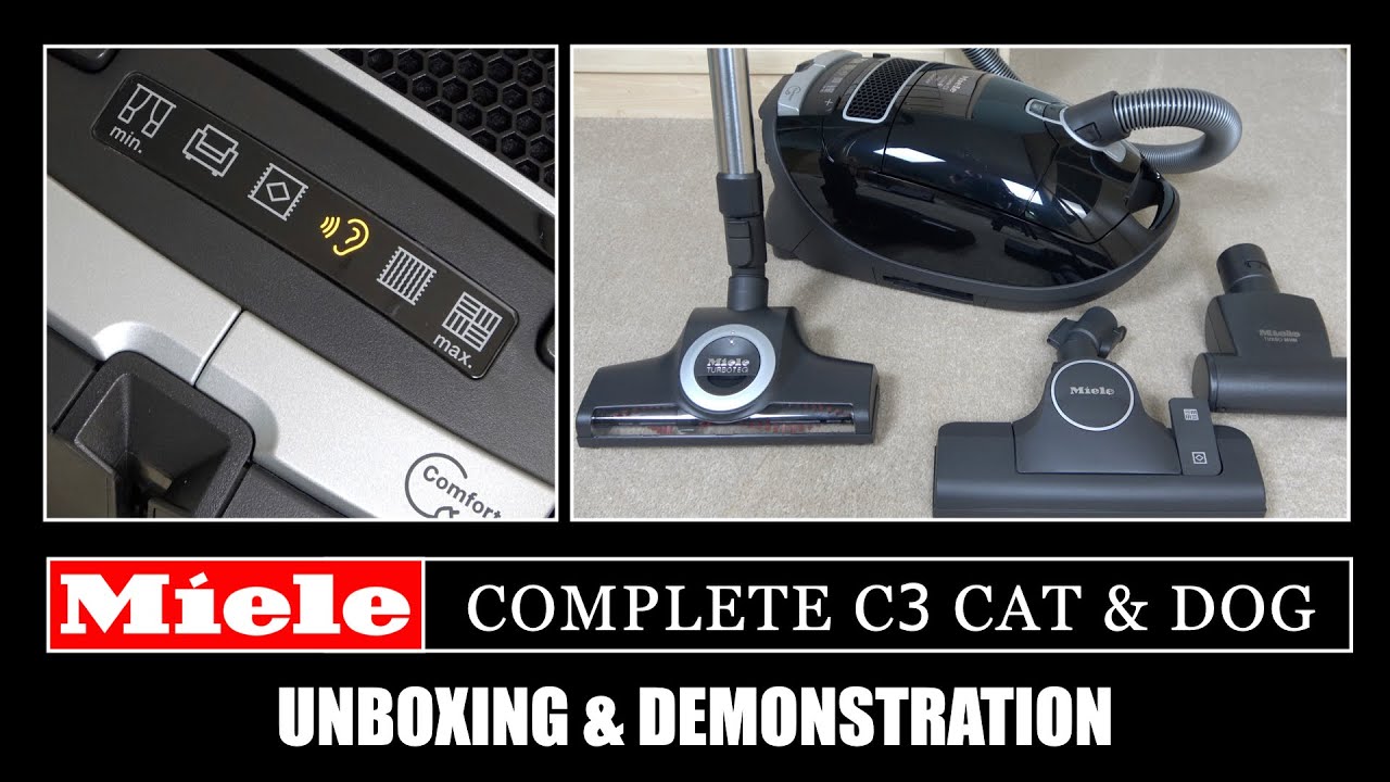 Watch video Miele Complete C3 Cat & Dog Vacuum Cleaner Unboxing & Demonstration Now Miele Complete C3 Cat & Dog Vacuum Cleaner Unboxing & Demonstration