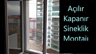 Perdeli Aç Kapa Sineklik Montajı Nasıl Yapılır 4K