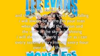 Lee Evans Always Lyrics Monsters Ending Song