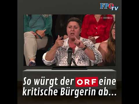Wie der ORF eine kritische Bürgerin abdreht...