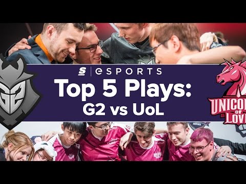 Top 5 Plays from G2 Esports vs. Unicorns of Love (2016 EU LCS)