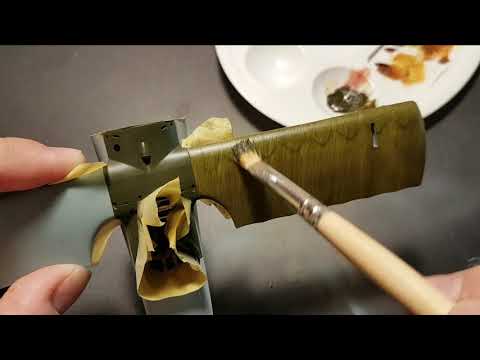 How to paint realistic Fokker F.I/Dr.I streaky camo