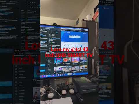 I Love my 43 inch UHD smart TV as a monitor! @TCL_USA