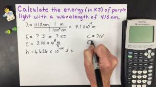 Energy from Wavelength: Electromagnetic Radiation Calculation