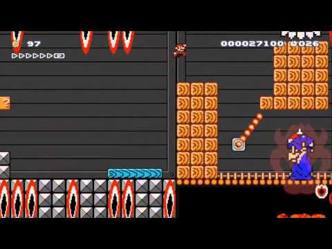 Super Mario Maker - Burning Hotel - RUN ! by TitiShu