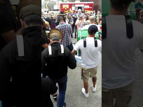 Newsound brass band at Quaker City String Band Serenade 2017