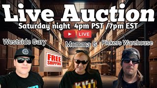 🔴 LIVE AUCTION 📦FREE SHIPPING 💥Free Giveaways! Come hang out!