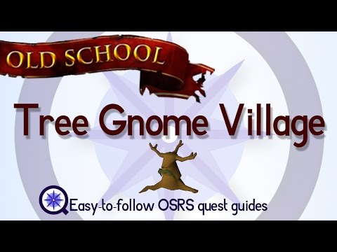 Part of a video titled Tree Gnome Village - Easy Old School Runescape Quest Guide - YouTube